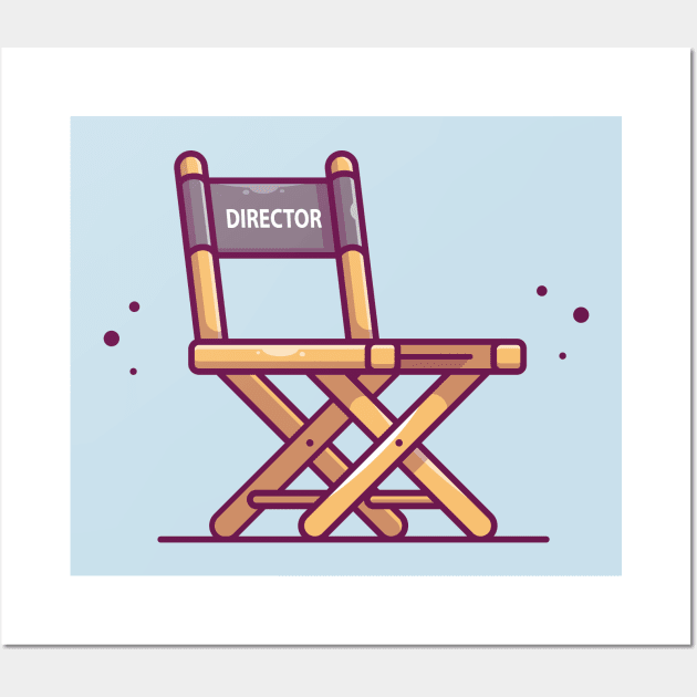 Chair Director Movie Cartoon Wall Art by Catalyst Labs